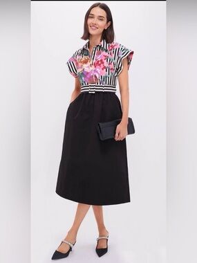 Tuckernuck | Dresses | Tuckernuck Hyacinth House Black Multi Circle Mercedes  Midi Dress Xs Nwt | Poshmark